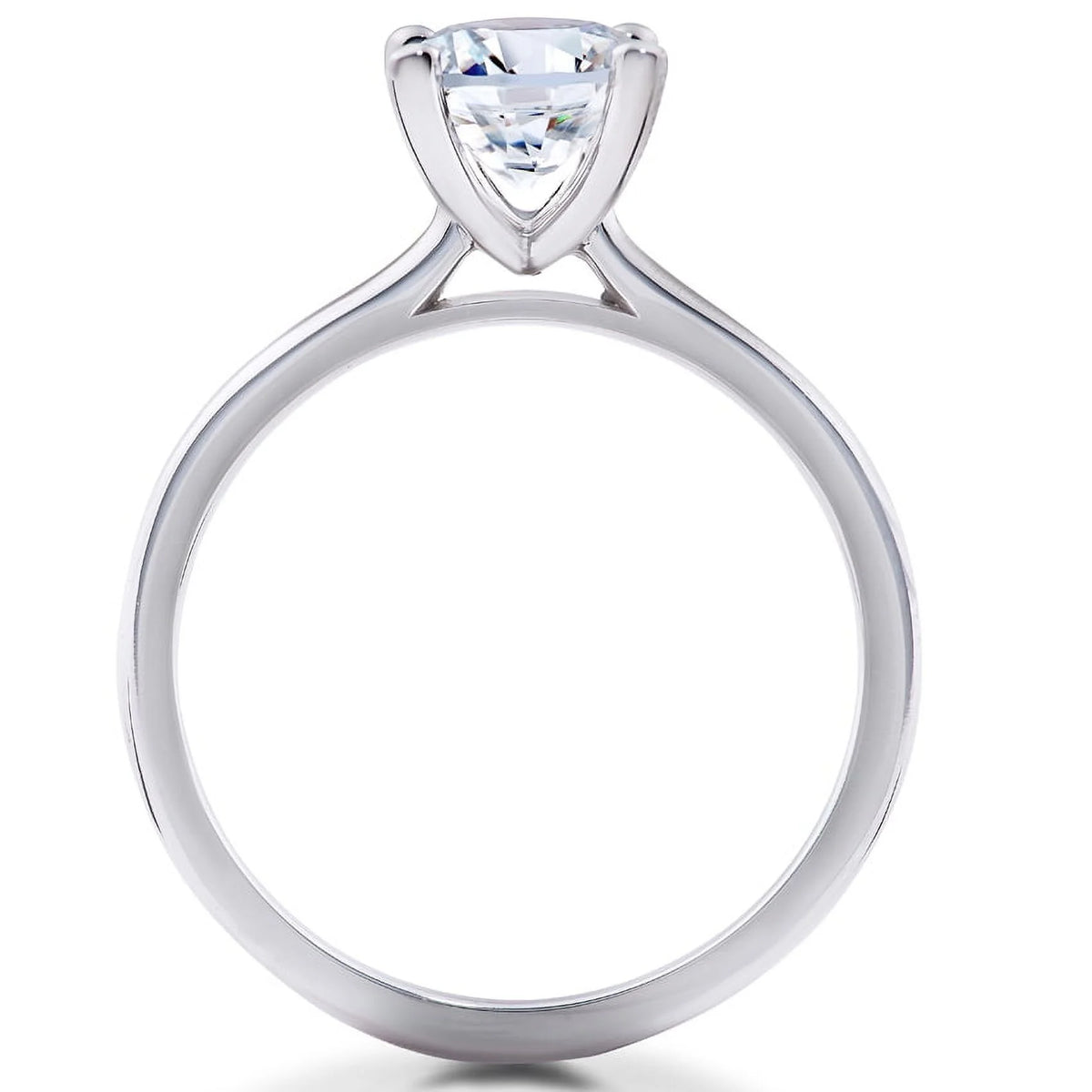 14k White Gold Engagement Ring O421