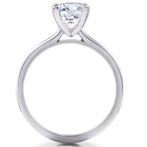 14k White Gold Engagement Ring O421