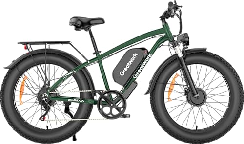 52V 4000/5000W Dual Motor Electric Bike 26" Fat Tire Q170144