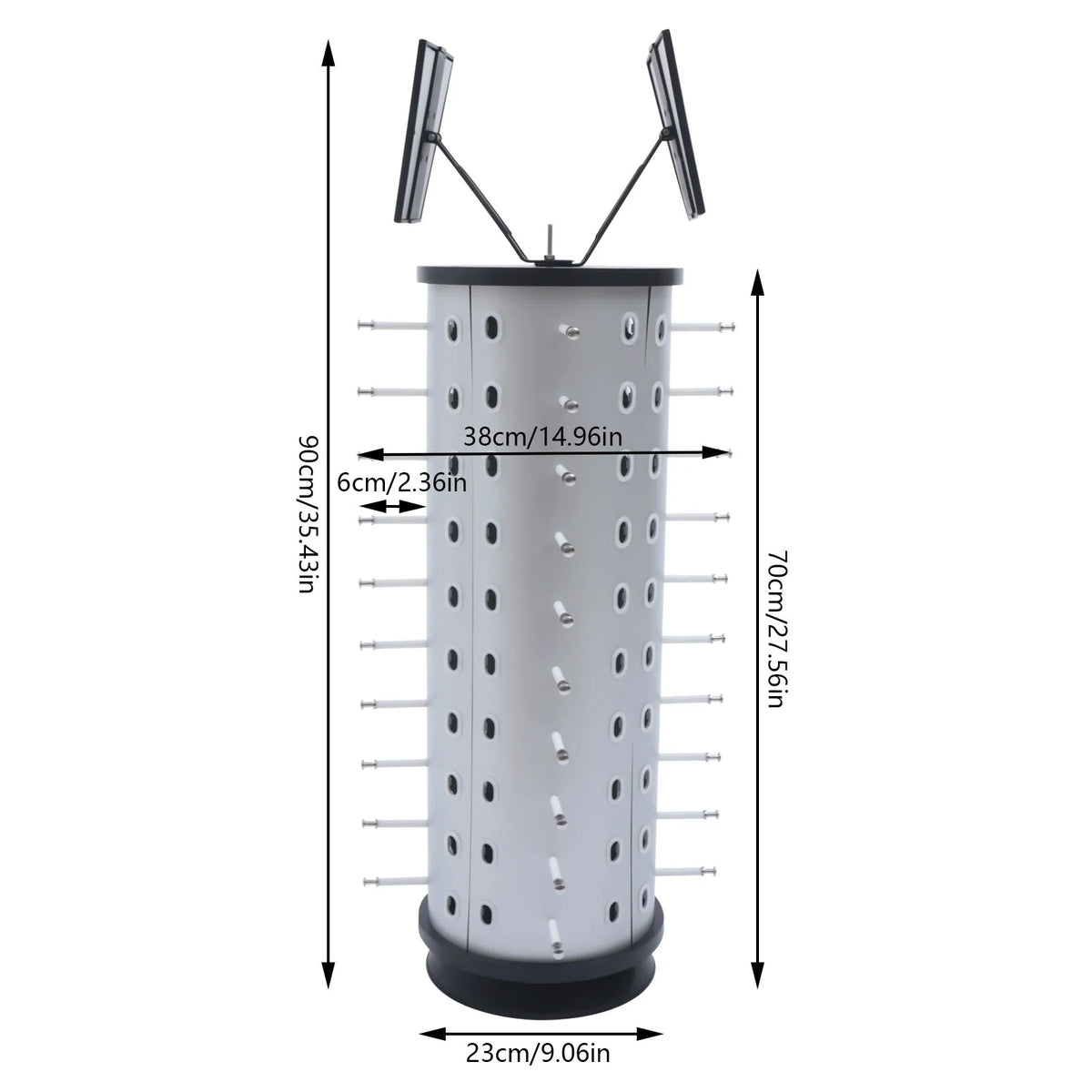 360° Rotating Sunglasses Display Stand 40 Pairs Storage Rack S9077