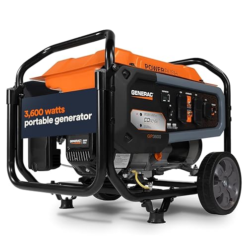 8,000-Watt Gas-Powered Portable Generator with Electric Start V9166