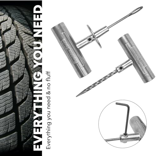 Compact Tire Repair Kit with Molle Storage Pouch W627