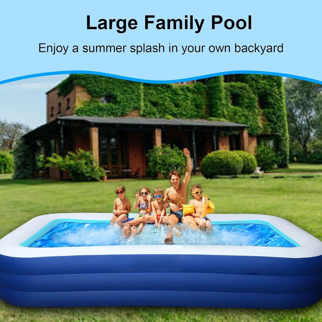 Inflatable Pool 118 X 68 X 22 Oversized Thickened L91126