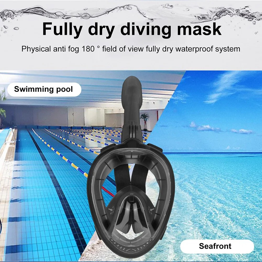 Full Face Snorkeling Mask Anti-fog Diving Equipment Q9595