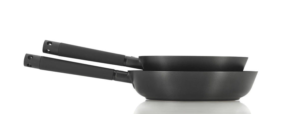 2pc Cast Aluminum Ceramic Nonstick Skillet Set E284365