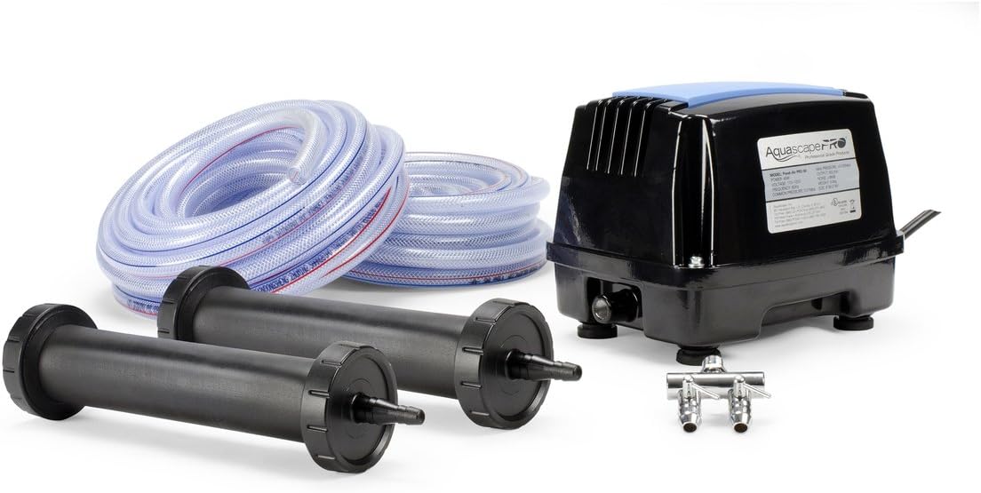 Pond Aerator and Aeration Kit with Tubing and Diffusers D86721