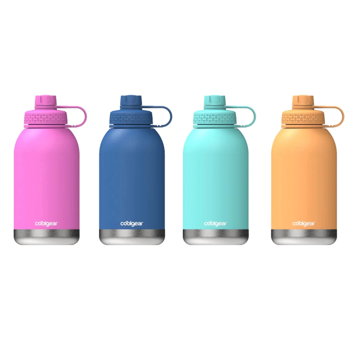 4-Pack 48 oz Stainless Steel Water Bottles With Double Wall Insulation J41249