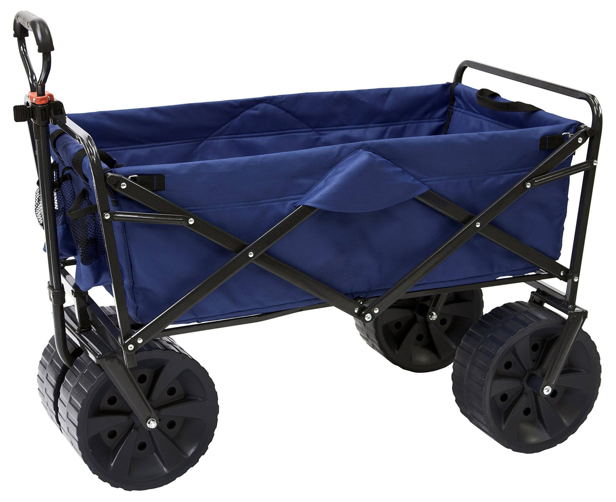 Blue Black Collapsible All Terrain Utility Wagon Cart H7603