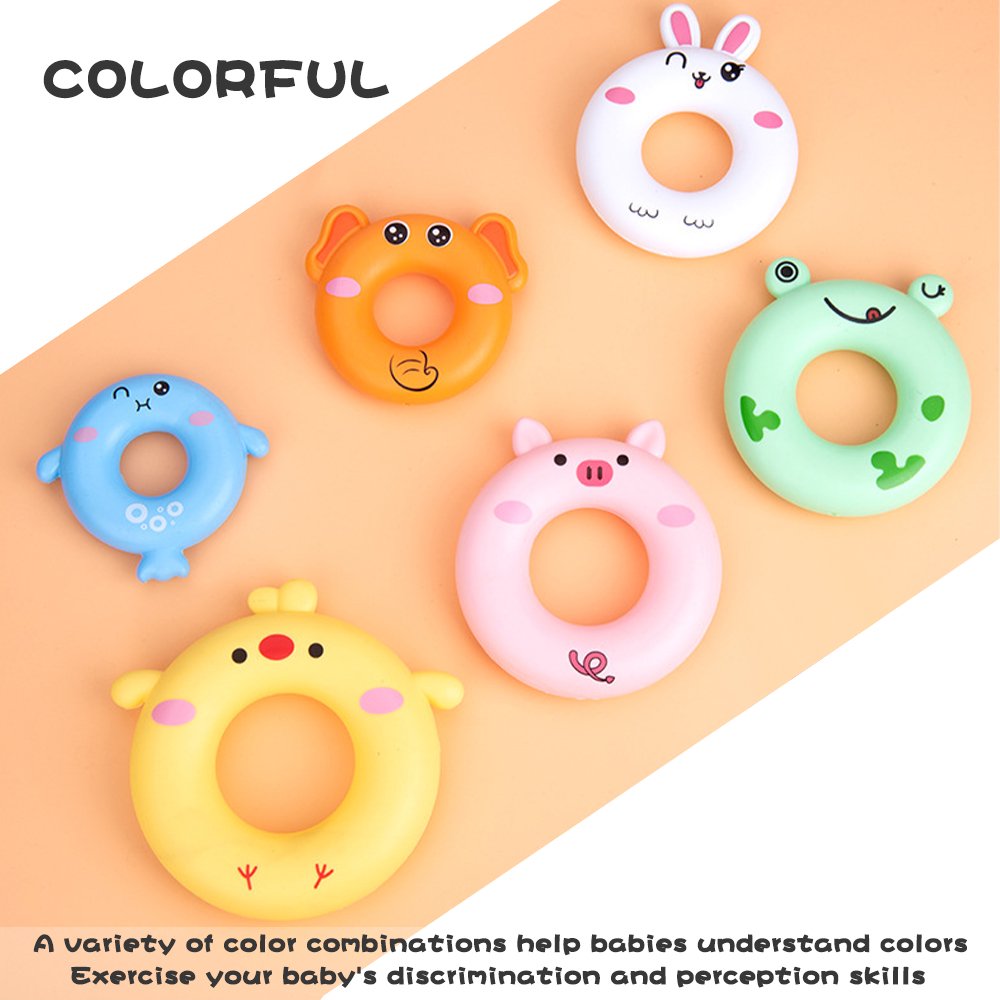 7 Pcs Soft Stacking Rings Toy R538207