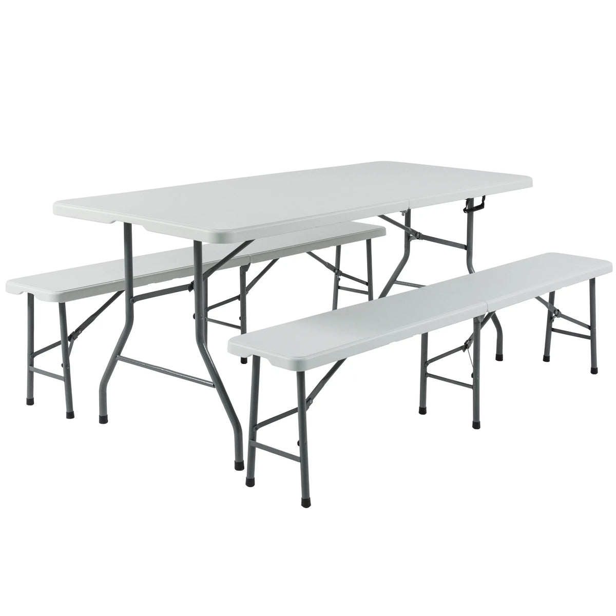 3 Pieces 6ft Portable Folding Picnic Table with Bench S1812