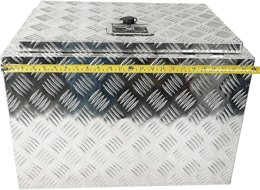 Silver Aluminum Pick Up Truck Bed Tool Box with Lock Keys K93044