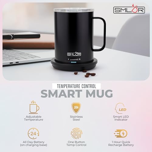 14 oz Self-Heating Battery Powered Mug J351