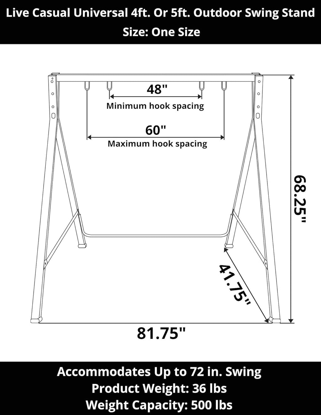 4ft. Or 5ft. Outdoor Swing Stand L213435