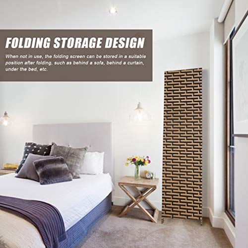 4 Panel Folding Wooden Room Divider M2533