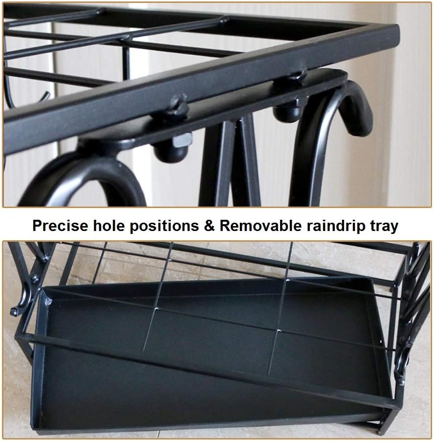 10 Slots Umbrella Rack with Removable Drip Tray Z102