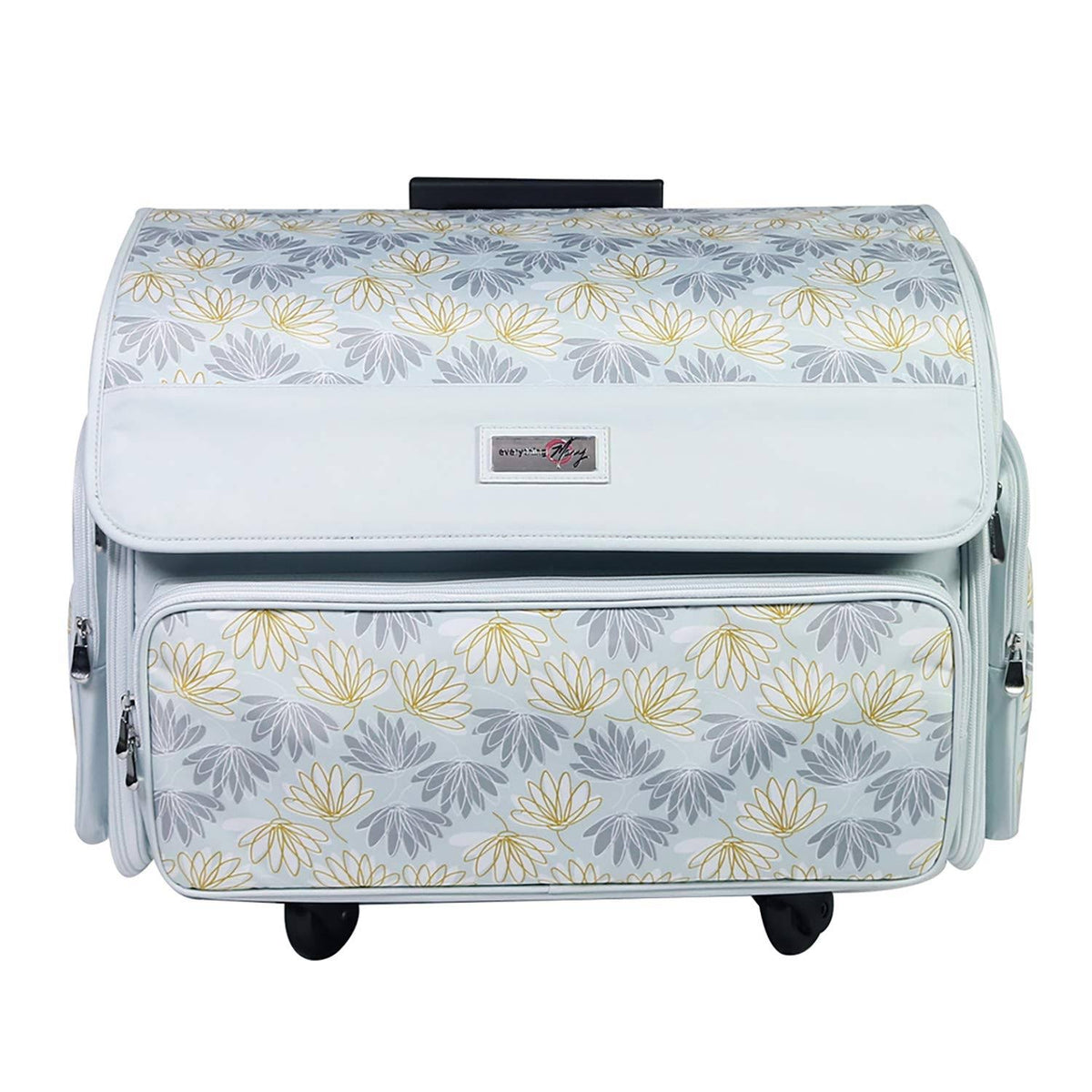 4 Wheels Sewing Machine Storage Case, White W62360