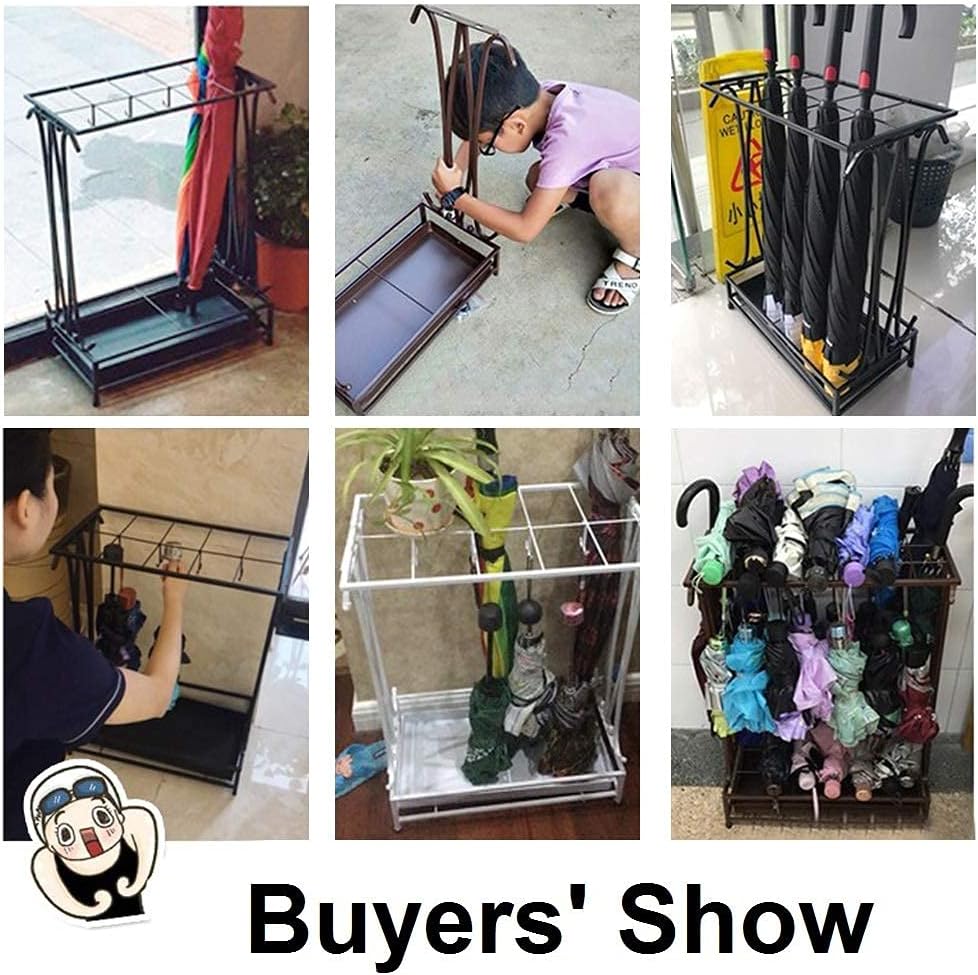 10 Slots Umbrella Rack with Removable Drip Tray Z102