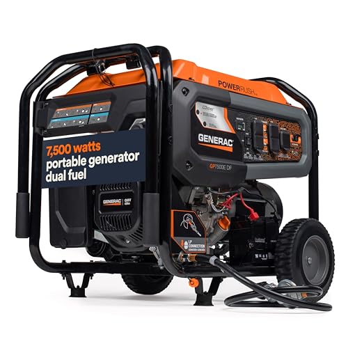8,000-Watt Gas-Powered Portable Generator with Electric Start V9166