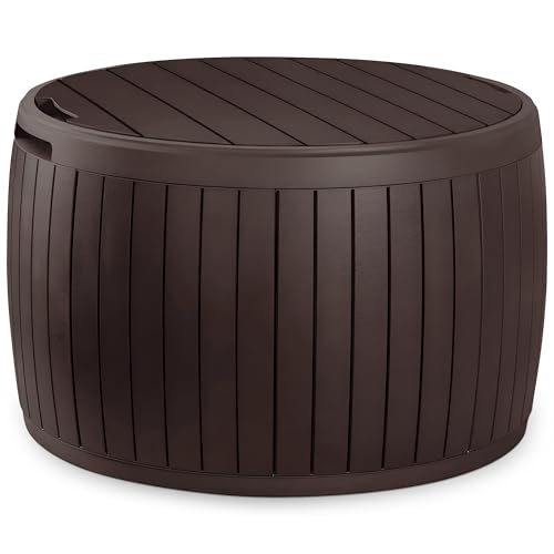 37 Gallon Brown Outdoor Storage Deck Box N137