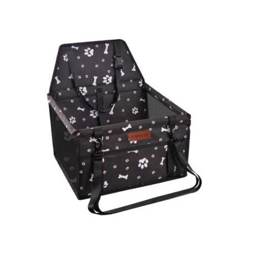 Dog Car Seat with Clip-On Safety Leash and PVC Support Pipe Y581326