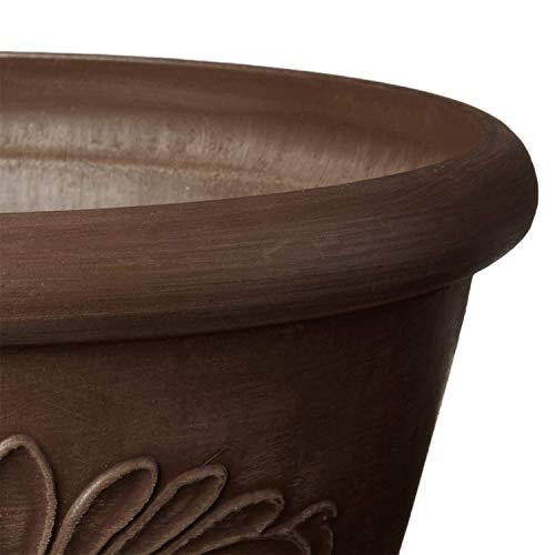Terra Cotta Color 10-inch Shallow Bulb Pan Planter Dish H3374