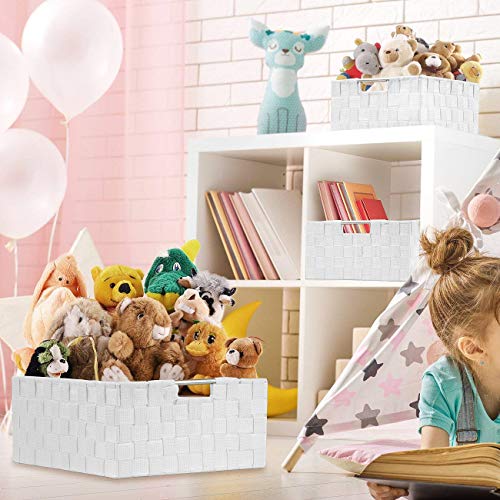 Set of 9 Beige Storage Baskets J898