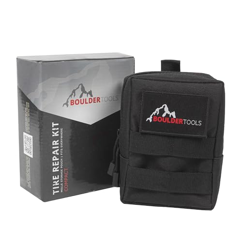 Compact Tire Repair Kit with Molle Storage Pouch W627
