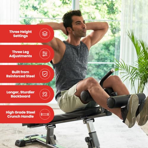 Adjustable Weight Bench with Reverse Crunch Handle H8097