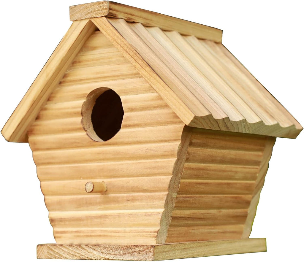 Hanging Wooden Bird House Q86850