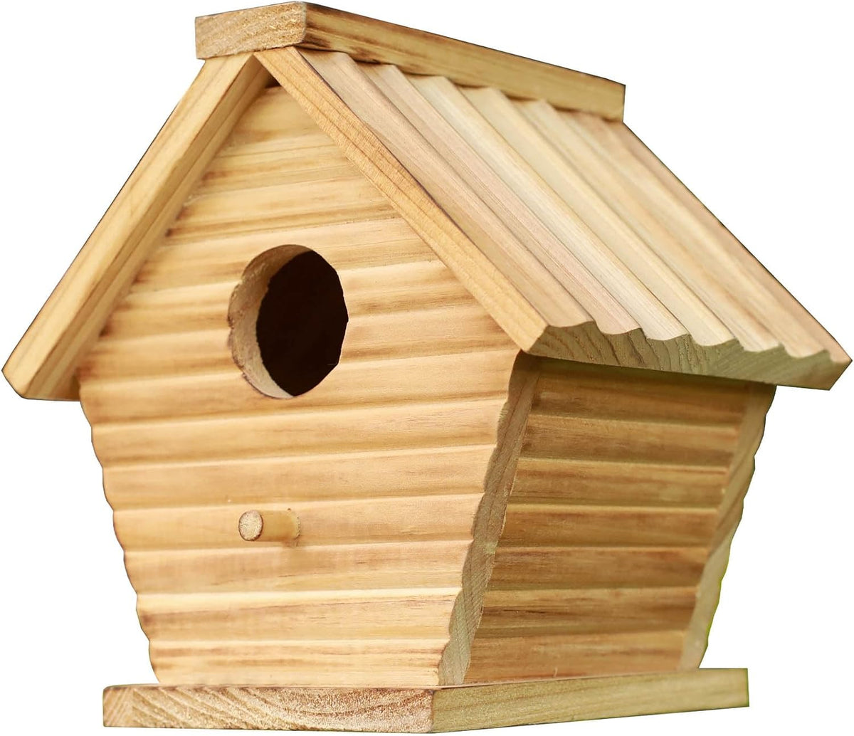 Hanging Wooden Bird House Q86850