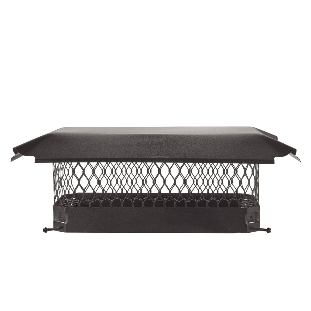 Black Galvanized-Steel Bolt-On Chimney Cap L880754