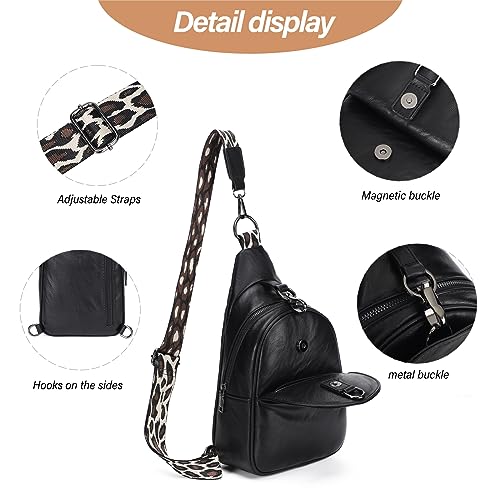 PU Leather Crossbody Sling Bag with Credit Card Slots G53255