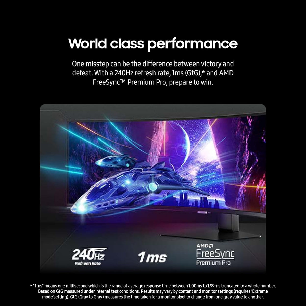 49-Inch DQHD 1000R Curved Gaming Monitor, 240Hz, Black G9965