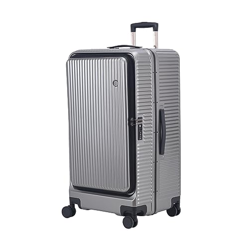 White 29 Inch Lightweight Hardshell ABS+PC Checked Luggage with TSA Lock L438763