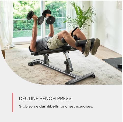 Adjustable Weight Bench with Reverse Crunch Handle H8097