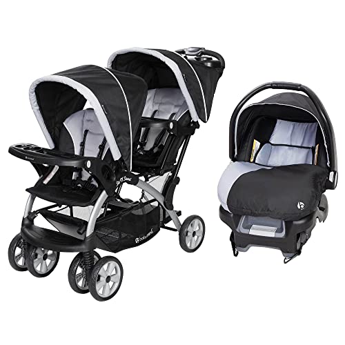 Stormy Double Stroller and Infant Car Seat Travel System, 2 Pc Set P3786