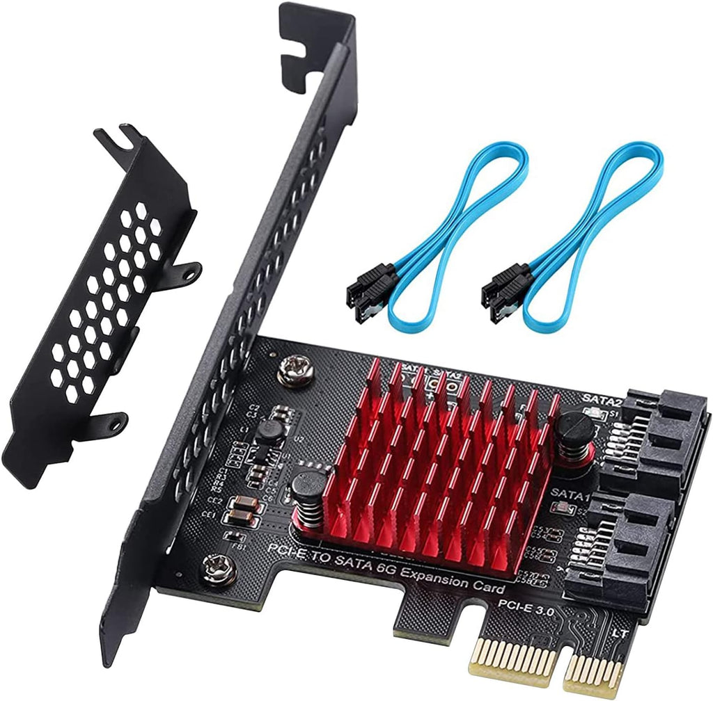 4X PCIE SATA Card 16 Ports with 16 SATA Cables Q862