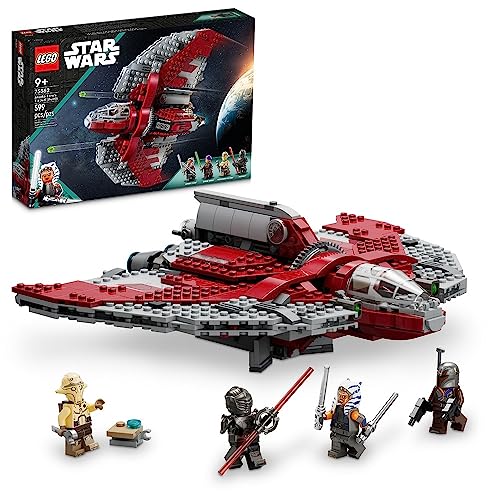 LEGO Star Wars T-6 Jedi Shuttle Spaceship Toy Building Set with 4 Minifigures P458