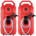16 Gallon Portable Fuel Storage Tank with Nozzle Rubber Wheels E168