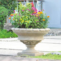 17 in. H Granite Cast Stone Urn F7580