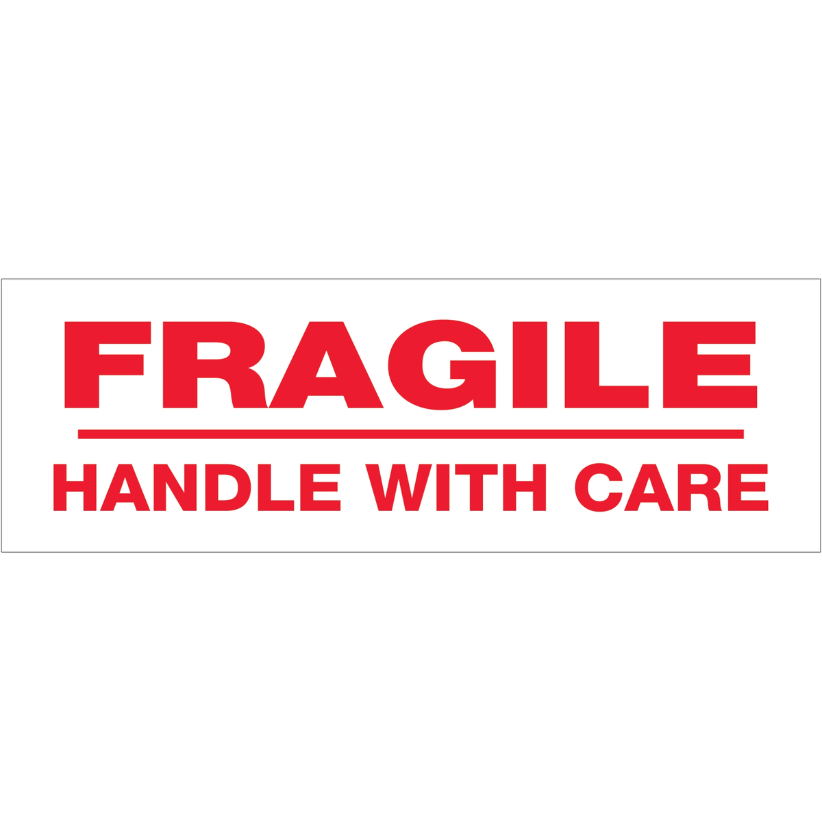 Fragile Handle with Care Pre-Printed Carton Sealing Tape J852519