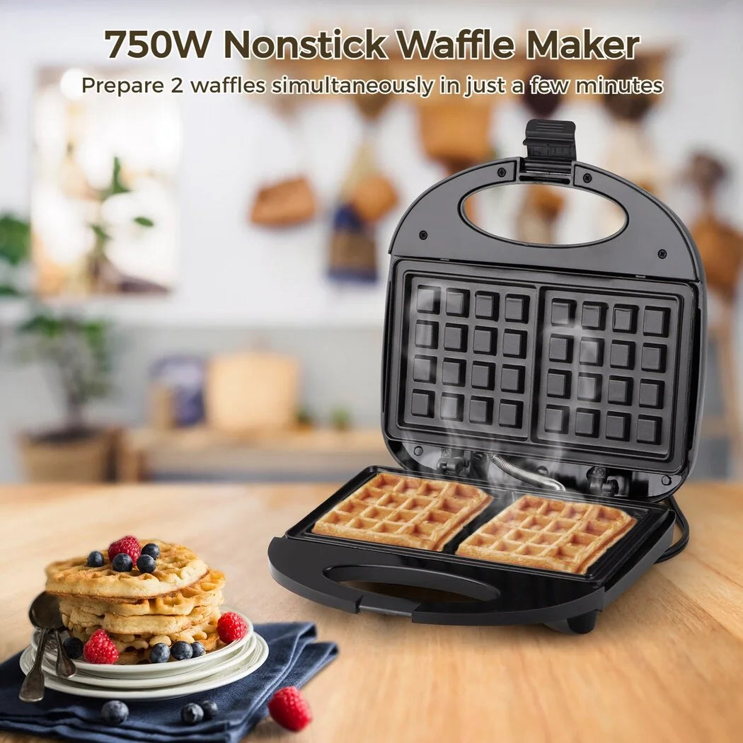 Nonstick Waffle Maker with Indicator Lights L86181