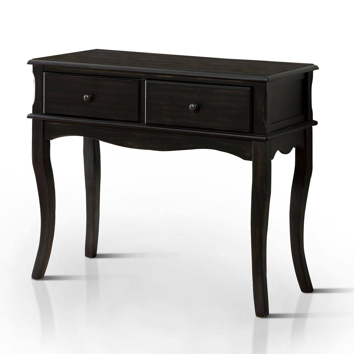 Vintage Console Table, Black Y874