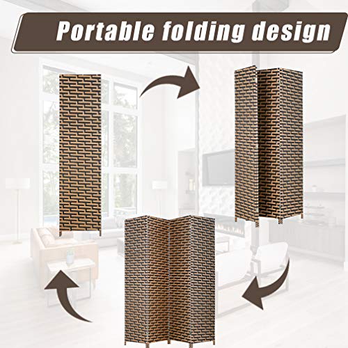 4 Panel Folding Wooden Room Divider M2533