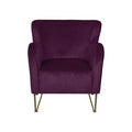 Rose Velvet Wingback Chair N3369