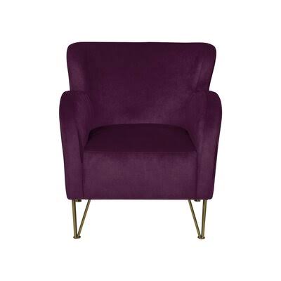 Rose Velvet Wingback Chair N3369