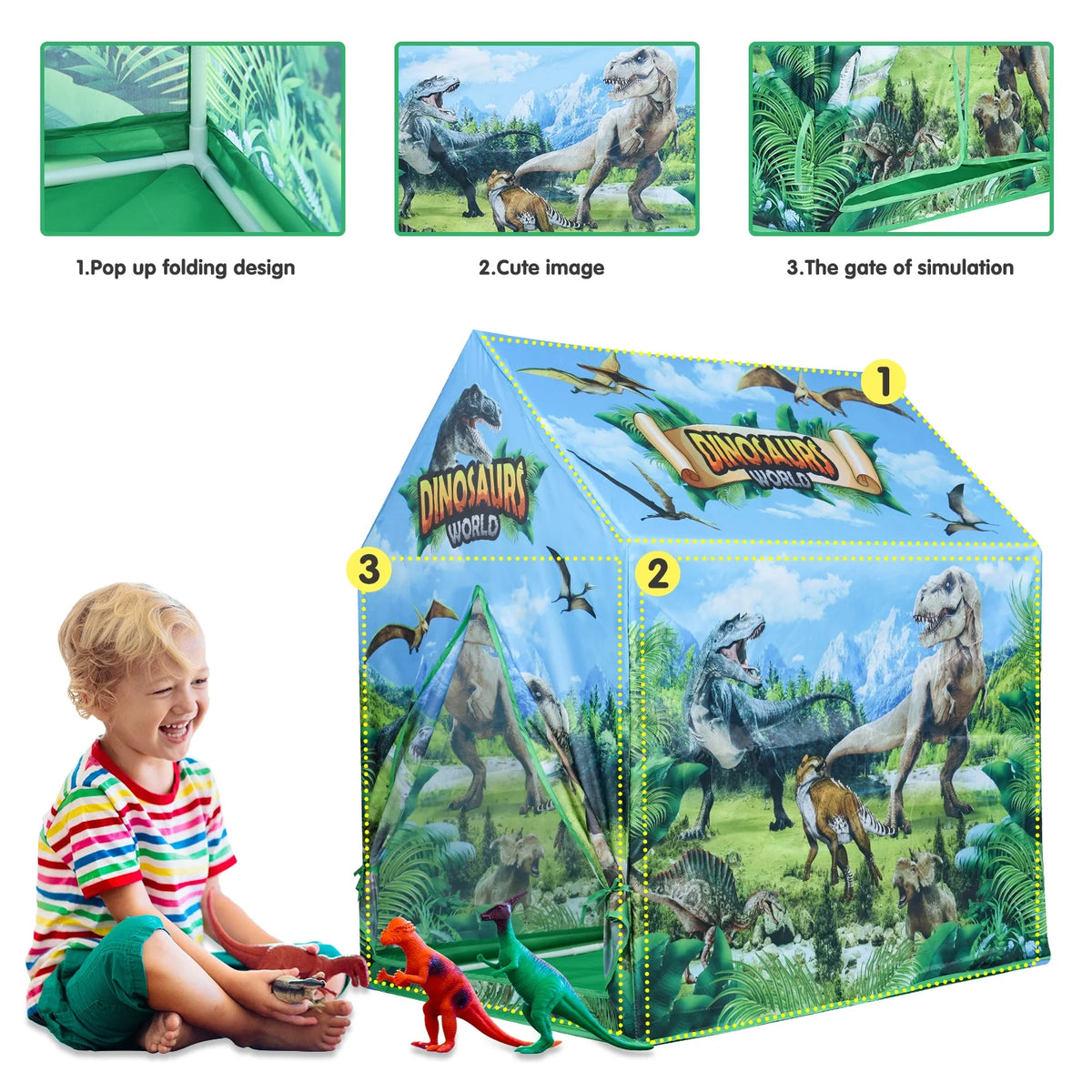 Dinosaur Kids Play Tent Playhouse L968