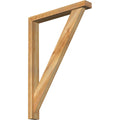 Traditional Block Rough Sawn Bracket with Offset Brace W73012