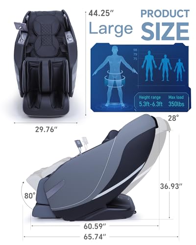 White Zero Gravity Full Body Massage Chair with Heat W74375