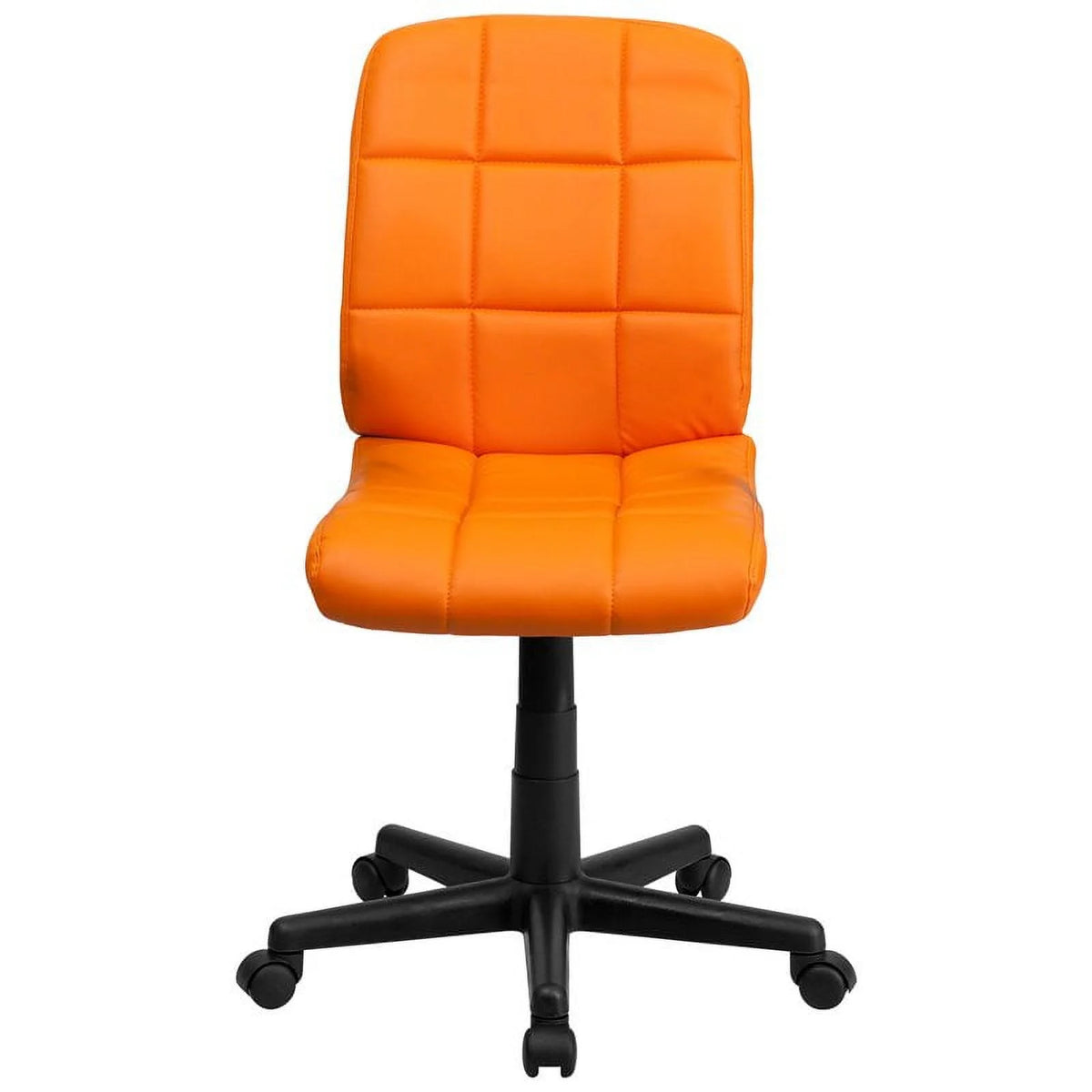 Orange Quilted Office Swivel Chair S2398